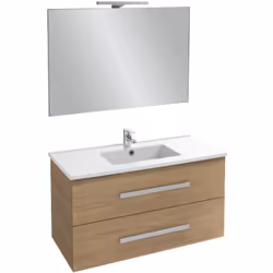 Avantages du lot meuble vasque JACOB DELAFON Ola Up avec miroir et spot Espace : Grande capacité de rangement dans votre meub ...