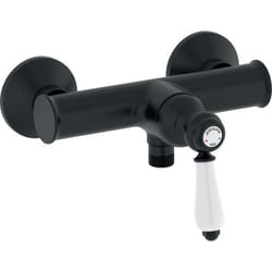 Jacob Delafon Mitigeur douche mural Louise - Design Rétro - Finition Noir Mat - E24362-BL