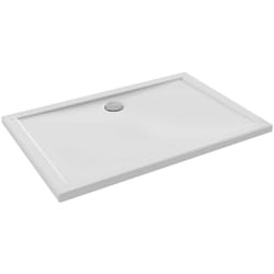 Jacob Delafon - Receveur de douche 120 x 80 Gaspard extra-plat céramique bonde centrée sur la longueur