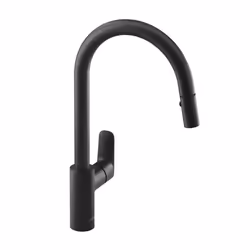 Robinet cuisine avec douchette extractible July+ noir mat