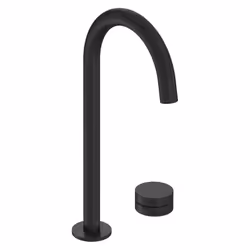 Le mitigeur lavabo 2 trous XL Grands Boulevards de JACOB DELAFON en finition Noir mat apporte une touche contemporaine et une ...