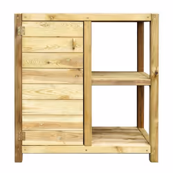 Table de rempotage avec étagère et porte ESSENCIA