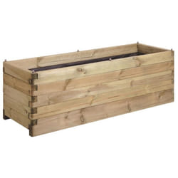 Bac à fleurs en bois OLEA 208 L - 150 x 50 x H50 cm - Cerland