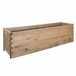 Bac à fleurs en bois OLEA 252 L - 180 x 50 x H50 cm - Cerland