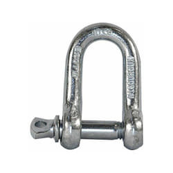 Manille Droite Zingue Blanc Cmu 60kg Coeff 5