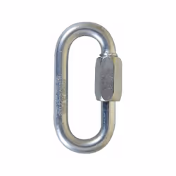 L'accessoire de liaison par excellence. 2 finitions : acier zingué blanc ou inox. Marquage : diamêtre , CE, CMU, maillon rapi ...