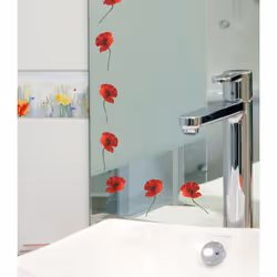 DESCRIPTION Sticker adhésif motif coquelicots, 2 planches d’une largeur de 10,5 cm et hauteur 16,8 cm.- Motif : Fleur Couleur ...
