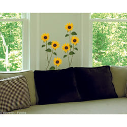 Compactor - Sticker Autocollant Photo Tournesols Fleurs, Décoratif, 30 cm x 21 cm, Lot de 2 Pièces