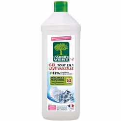 Gel Lave Vaisselle - LArbre Vert - 53 Lavages - 901mL - Écologique - Fabriqué en France