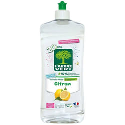 Liquide vaisselle citron main Hypoallergénique Ecolabel Arbre vert bien être 750 mL
