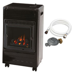 Favex - Chauffage d'appoint à gaz Ektor Fire - Prêt à l'emploi livré avec tuyau et détendeur - Intérieur - Infra Bleu effet feu de cheminée - 3