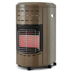 Chauffage dappoint à gaz Calgary Taupe - FAVEX - Intérieur - Brûleur céramique Infrarouge - 3 Puissances de Chauffe - 40 m²