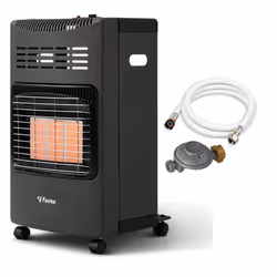 Chauffage dappoint gaz Plio - FAVEX - Intérieur - Infrarouge - Tuyau et détendeur offerts - 40 m² Pliable Noir