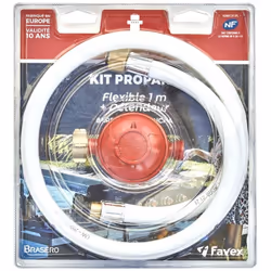 Le kit de raccordement pour barbecue à gaz (camping, camping-car...) Le kit de raccordement sert à raccorder une bouteille de ...