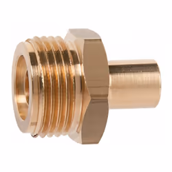 Raccord à visser/ à souder Type de gaz : Butane - propane Type d'embout Mâle 20x15 Diamètre : 12 mm Matière : Laiton Certific ...