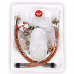 Présentation Kit propane avec lyre inox - sans vanne 4kg/h - 37mb 1 Inverseur automatique avec limiteur de pression 8kg/h - 1 ...