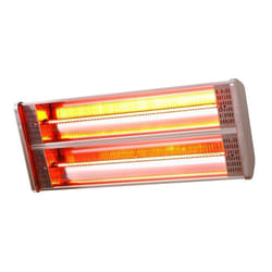 Favex - Chauffage électrique Riva ii - Extérieur - Support mural ajustable - Télécommande - 50 x 8 x 25 cm - Inox