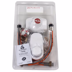 Présentation Coffret détente bi-bouteille complet destiné à la réalisation d’une installation domestique gaz propane. CARACTE ...