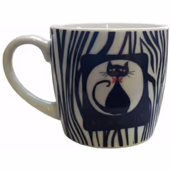 Tasse en Céramique zébrée Céramique Dim : 9 x 8.5 cm