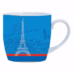 Tasse céramique Bleu Paris En céramique Dim : 9 x 9 cm