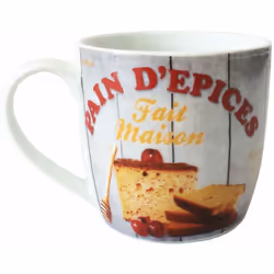 Tasse céramique Fait Maison En céramique sérigraphiée Hauteur 8.5 cm - Diamètre 9 cm