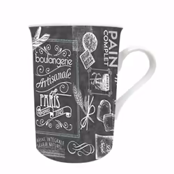 Tasse en céramique Boulangerie Paris depuis 1921 Dim : H. 10 cm - D. 7.5 cm En céramique