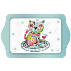 Enesco - Plateau petit modèle le chat d'Allen 20 x 14 cm