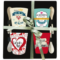 Enesco - 4 Gobelets Expresso - Rêve