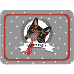 Plateau petit modèle Chat Happy cat 25 x 36 cm