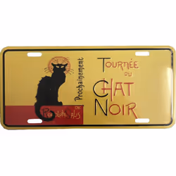 Plaque décorative métallique Le chat noir En métal Dimensions : Largeur 30 cm x Hauteur 15 cm Découvrez l'élégance intemporel ...