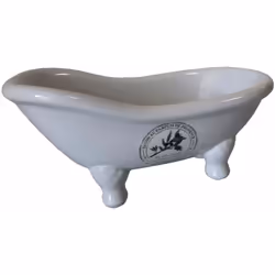 Baignoire Porte savon En céramique sérigraphiée dim : 14 x 7 x 7 cm