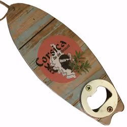 Décapsuleur à suspendre Corsica Dim : 16 x 6 cm En bois et métal