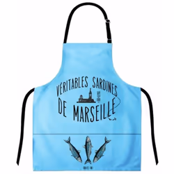 Tablier adulte à nouer Taille adulte 100% coton Dim : 78 x 68 cm