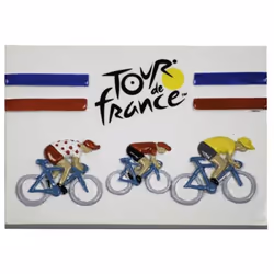 Magnet Relief Tour de France Résine Dim : 7 x 5 cm