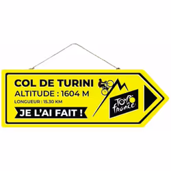 Décoration à suspendre Tour de France En MDF Hauteur 12 cm x largeur 35 cm Fabriquée en France