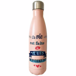 Bouteille isotherme en inox Citation inox Sans BPA Contenance de 500 ml