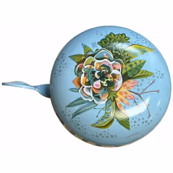 Avertisseur Sonore en métal pour Vélo Bloom par Michelle Allen Designs Métal Diamètre 6.5 cm - profondeur 4.5 cm Avec système ...