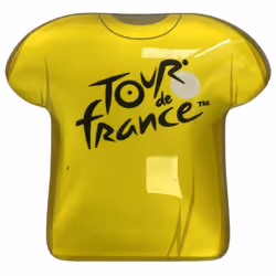 Magnet Relief Jaune Tour de France Résine Dimensions : Hauteur 5 cm x Largeur 5.5 cm x Profondeur 1 cm