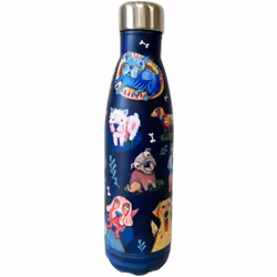 Bouteille isotherme en inox Chiens By Allen inox Sans BPA Contenance de 500 ml Dimensions : Hauteur 26 - Diamètre 7 cm L'acie ...
