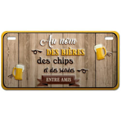 Magnet Au Nom des Bières en Métal