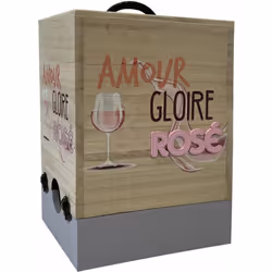 Cache-cubi en bois - Amour Gloire et Rosé En Bois Dimensions : Hauteur 29 cm - Largeur 16.5 cm - Profondeur 19.4 cm