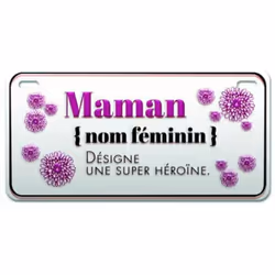 Magnet Maman Nom féminin... en Métal Métal Dim : 10.3 x 5.8 cm