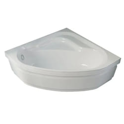Allibert - Baignoire d'angle jacana angle - tablier acrylique inclus 120 x 120 cm