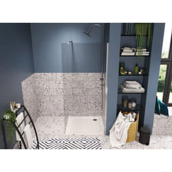 Allibert 225581 receveur de douche Carré Acrylique, Acrylonitrile-Butadiène-Styrène (ABS) Blanc
