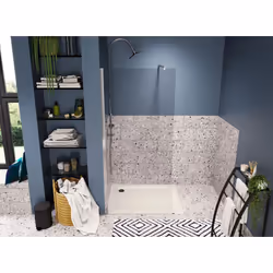 Allibert 225584 receveur de douche Rectangulaire Acrylique, Acrylonitrile-Butadiène-Styrène (ABS) Blanc