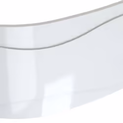 Tablier de baignoire en acrylam, courbé et réversible pour baignoire ELBA DUO asymétrique