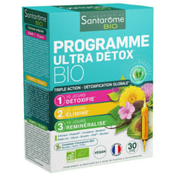 Santarome Bio Programme Ultra Détox Bio 30 Ampoules