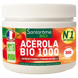 Santarome Bio Acérola Bio 1000 60 Comprimés