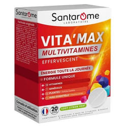 Santarome Vita'Max Multivitamines 20 Comprimés Effervescents