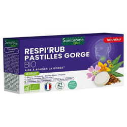 Santarome Respi'Rub Pastilles Gorge Bio 21 Pastilles